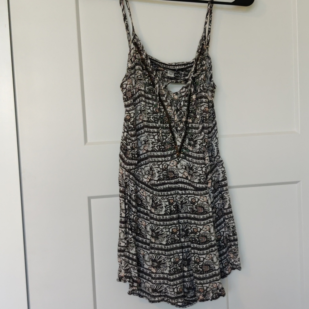 Beaded detail romper